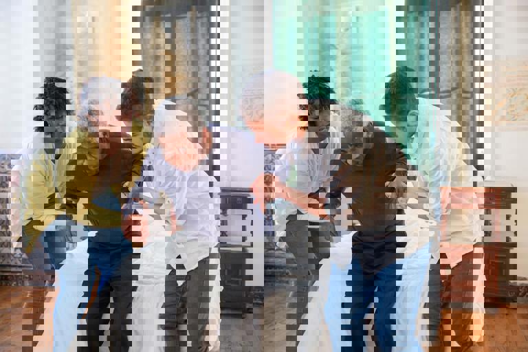 Senior Citizens Host Historic Postcard Exhibit in Community Hall